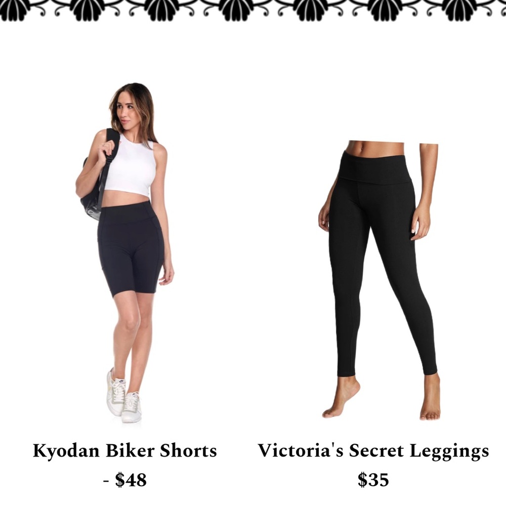 Victoria’s Secret Leggings + Ryodan Biker Shorts NWOT